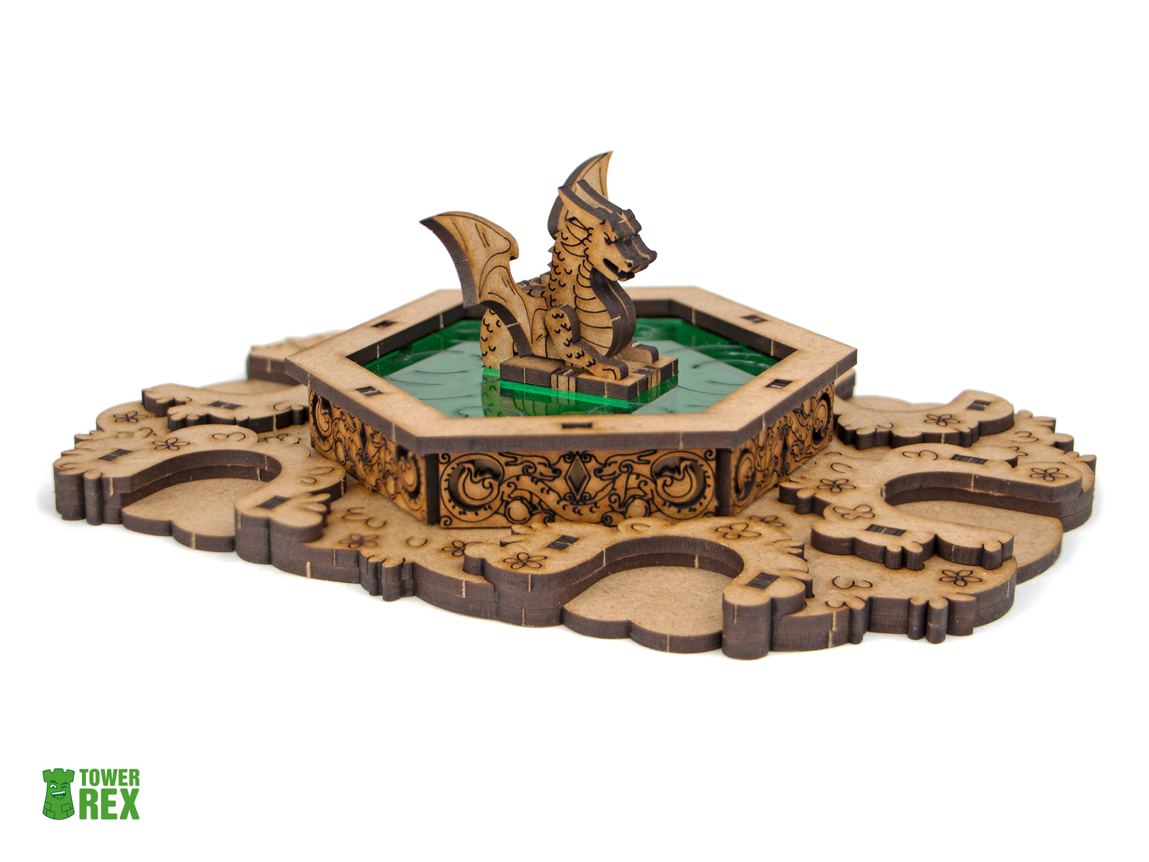 Organizer for Flamecraft with 7 Dragons Tray, Insert Compatible
